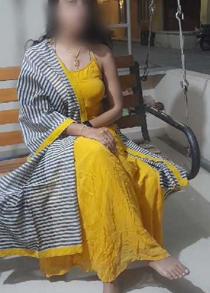 Yellow Ethnic Kurta Set with Dupatta