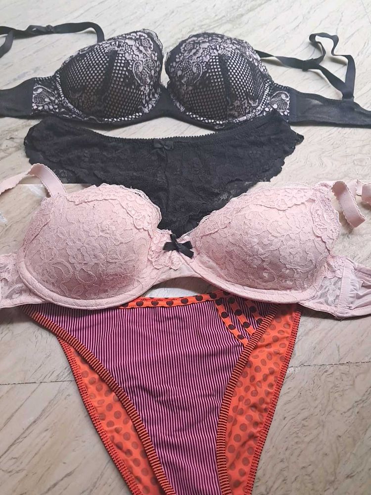 combo Of Four Imported Hunkmellor  bra n panty  se