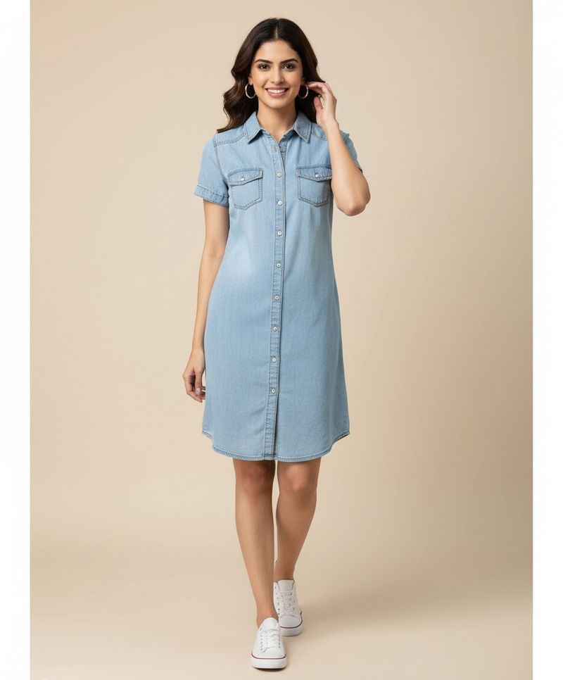 Denim Shirt Dress
