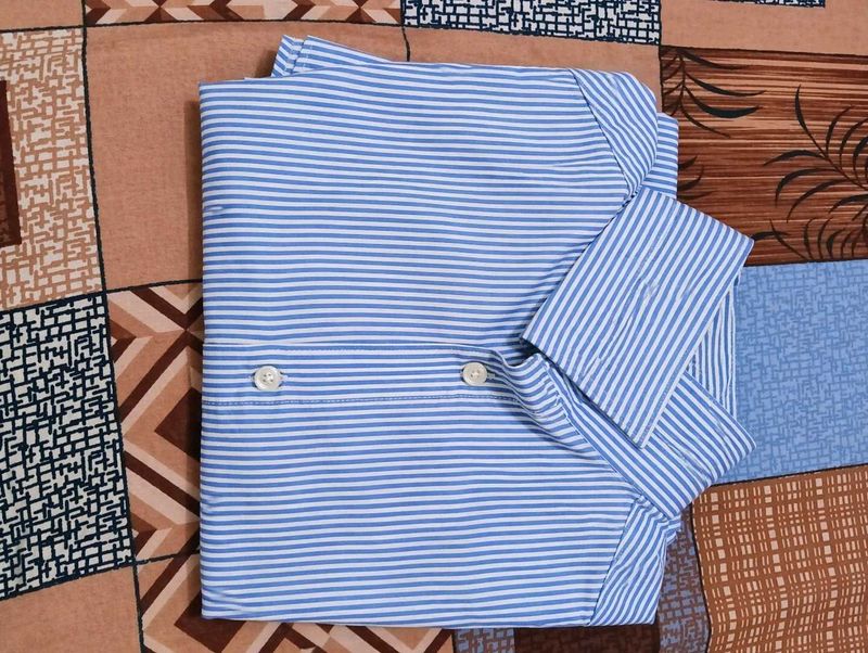 Blue Striped Men's Shirt