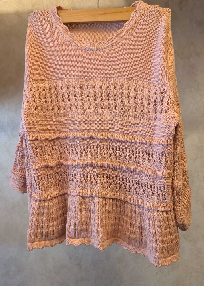 ONLY Peach Knit Top (S)