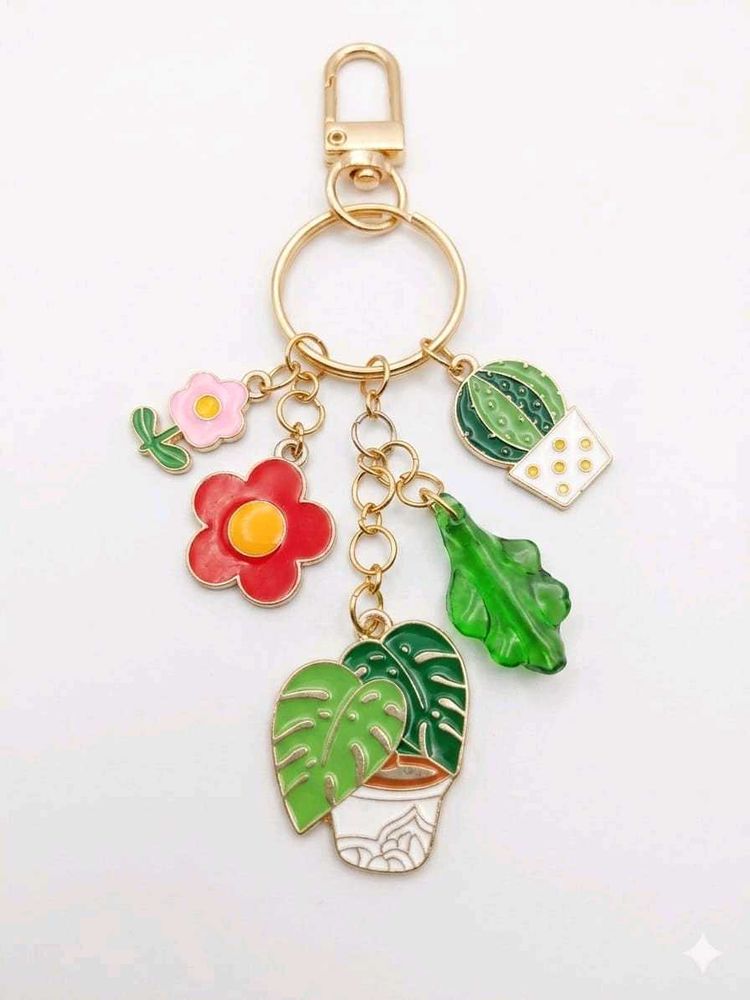 Cute Plant &amp; Flower Keychain