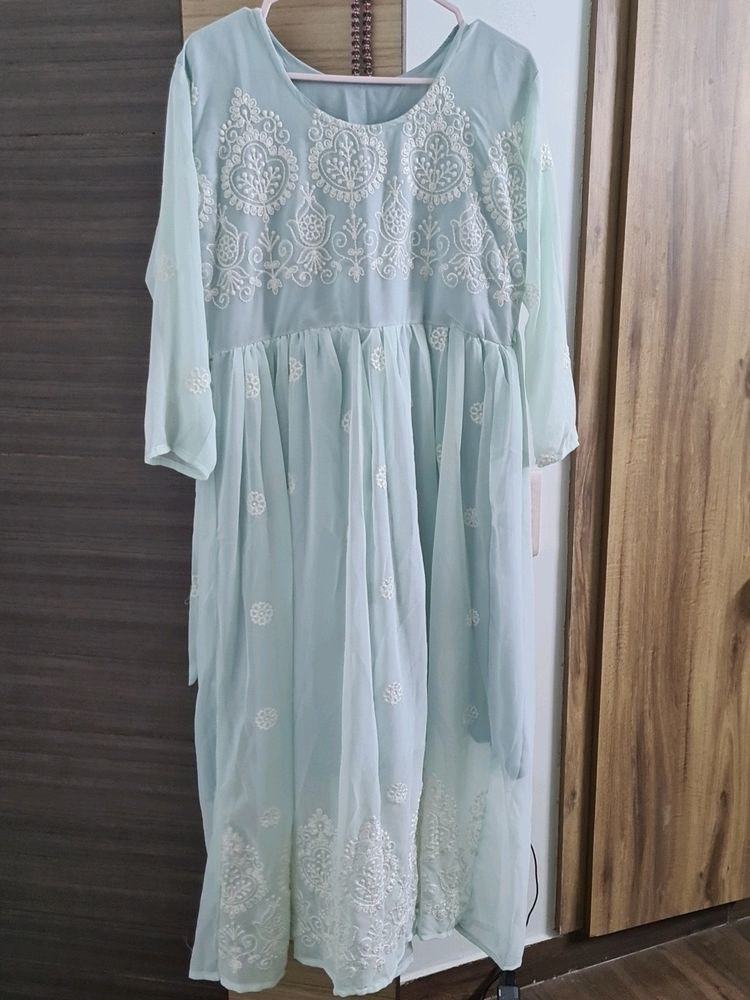 Full Length Anarkali Ready Made Kurti With Belts