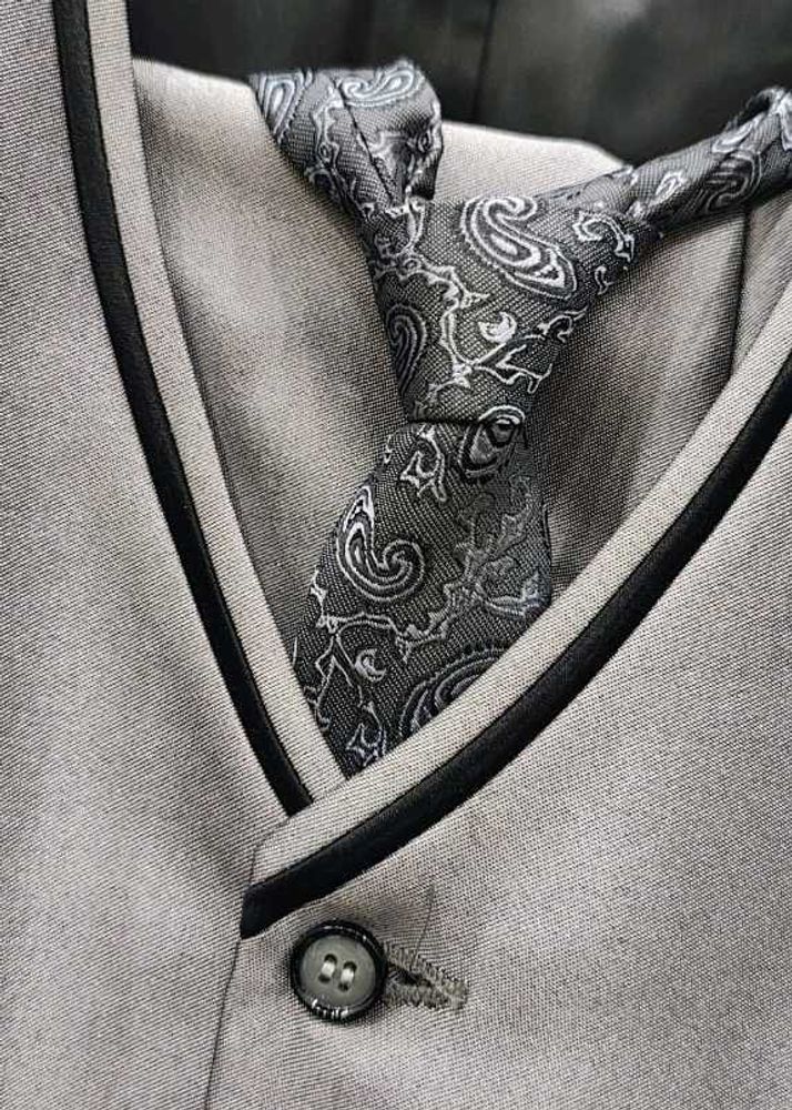 Grey Tuxedo With Tie