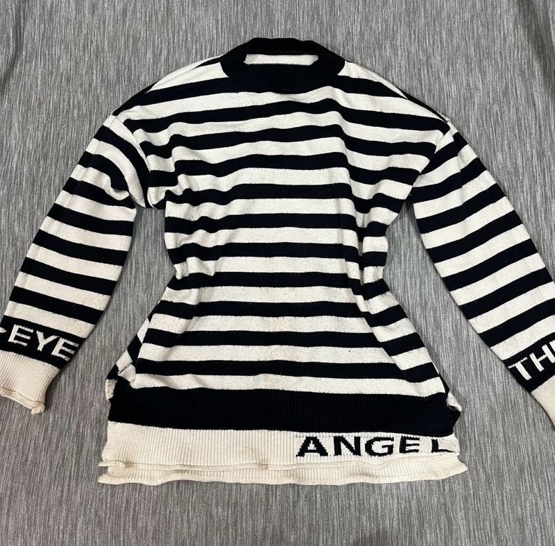 Striped Knit Sweater