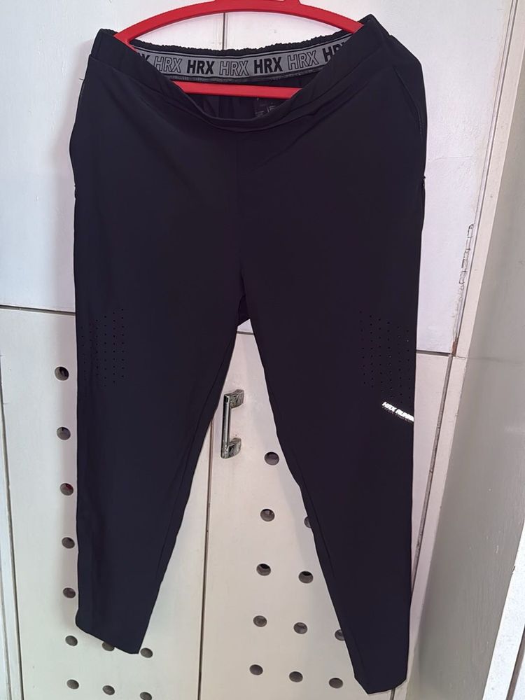 HRX Black Active Track Pants