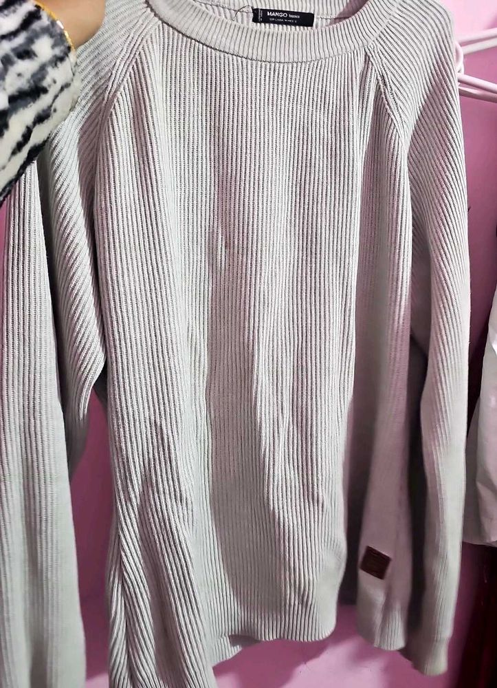 Mango basics Man Ribbed Knit Sweater