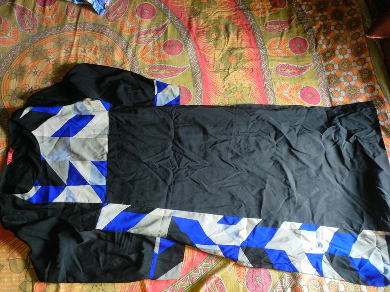 Brand New Colorblock Black Kurti