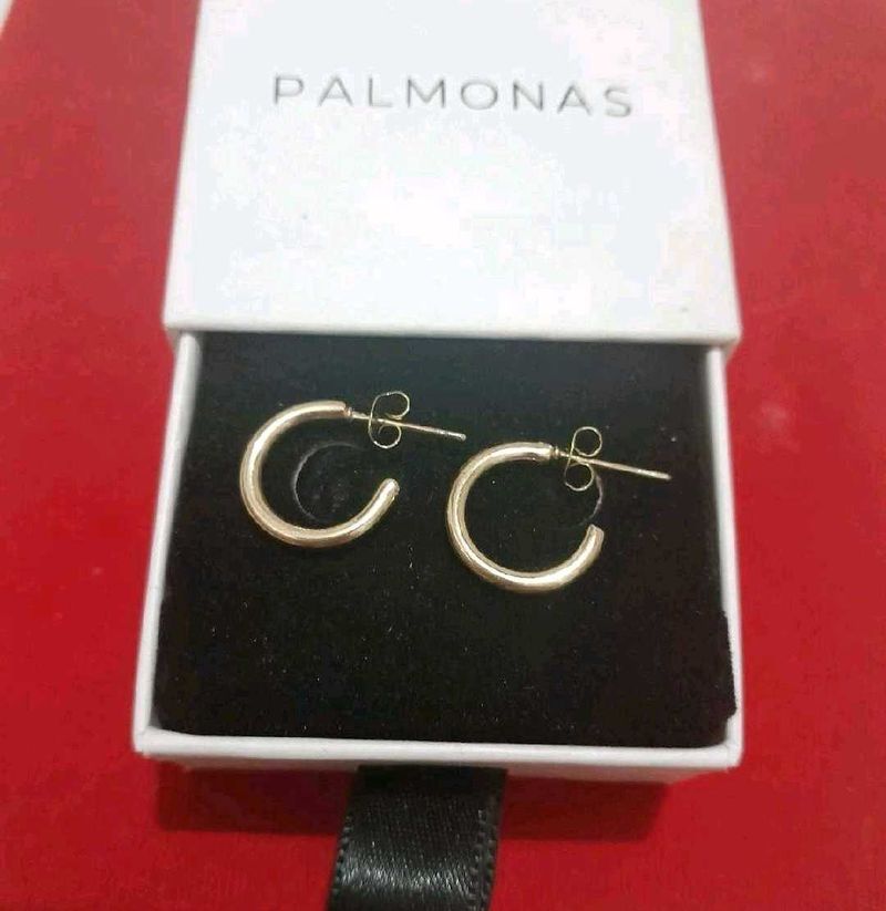 PALMONAS Gold Hoop Earrings