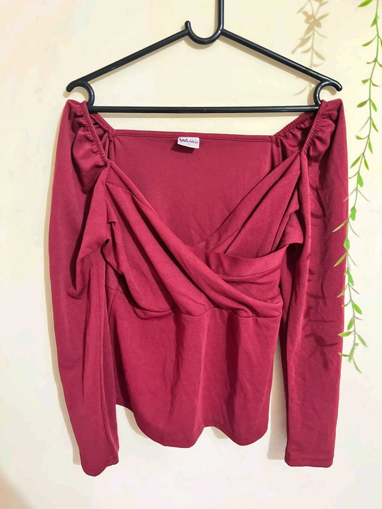 Maroon Top