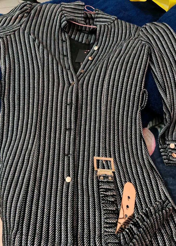 long coat for woman's fashionable(With Belt Free)