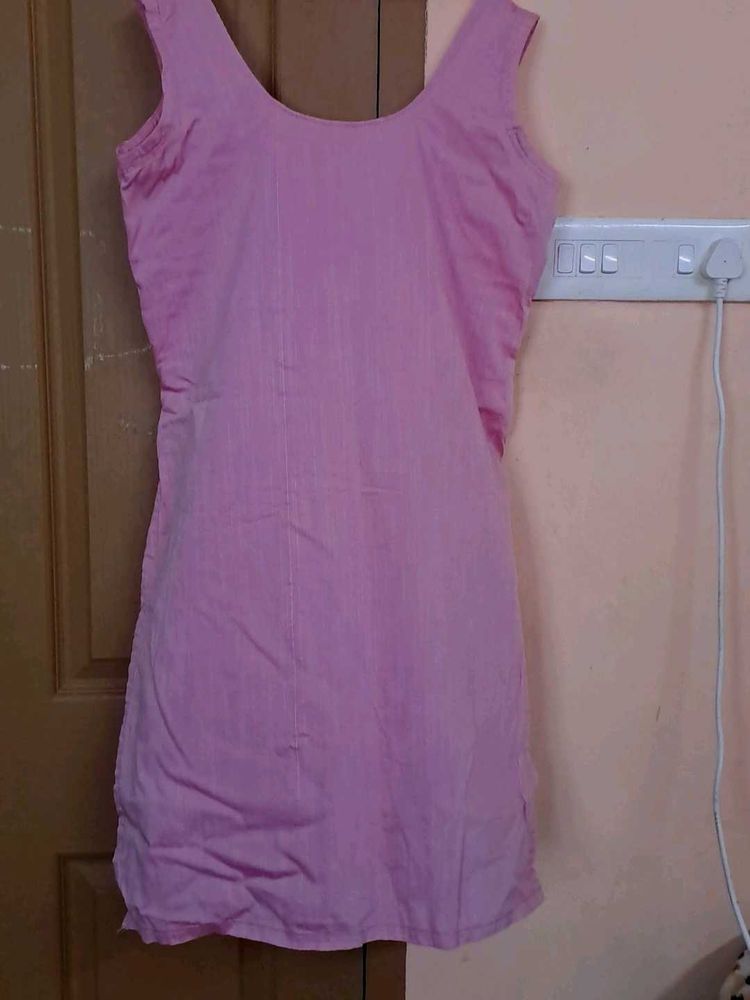 light Pink Sleeveless coordset( top and pant)
