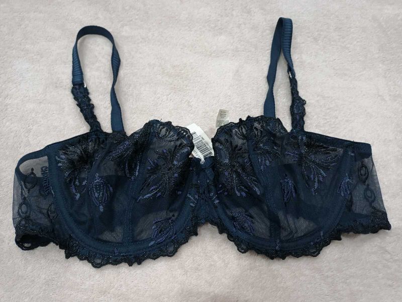 Beautiful Navy embroidery Bra