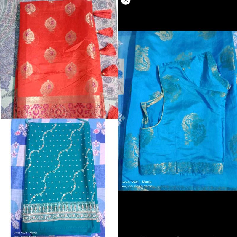 Set of 3 beautiful combo sarees