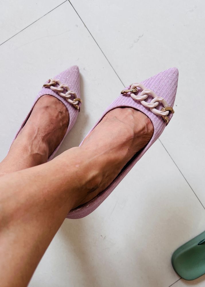 Pink Shimmer Pumps