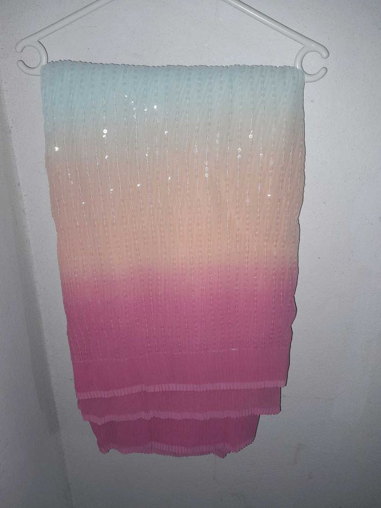 Ombre Sequin Saree
