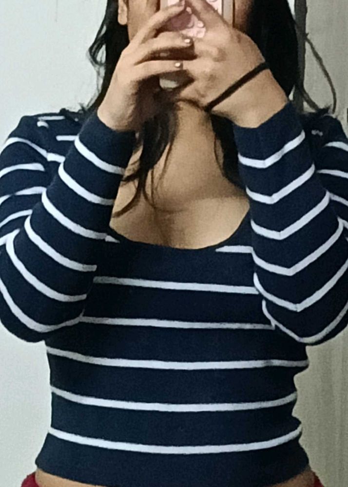 Striped Long Sleeve Top