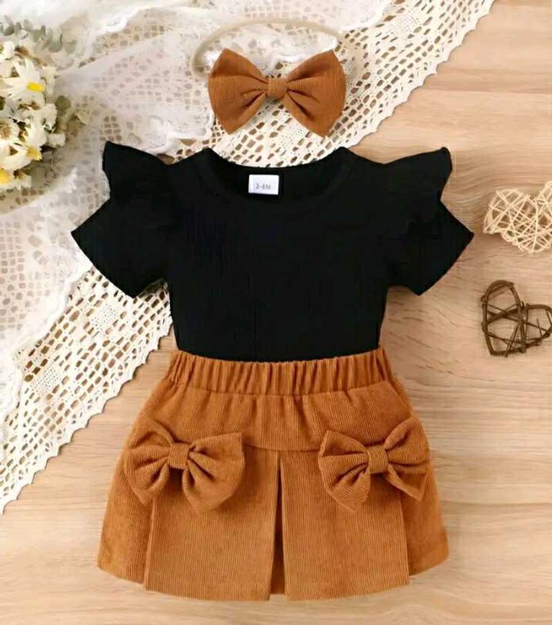 Baby Girl Casual Top Skirt With Free Delivery