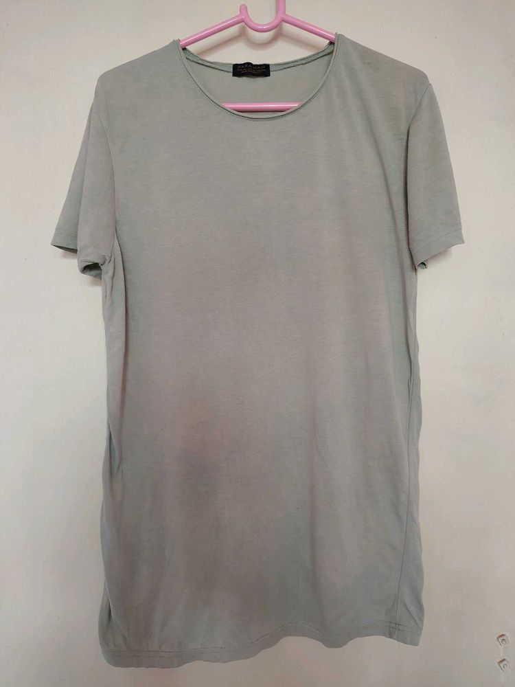 womens Grey Basic T-Shirt