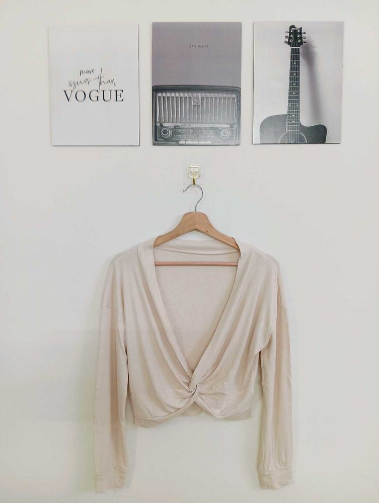 Twisted Front Cropped Top