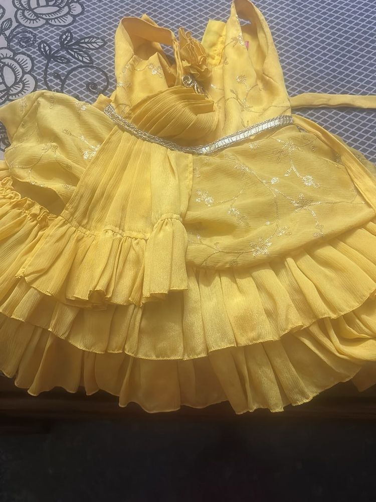 Beautiful Yellow  frock