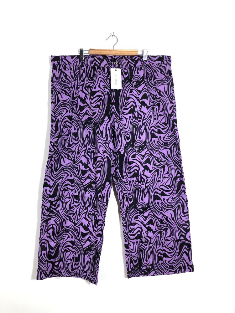 Lavender Printed Flared Jeans(Women’s)