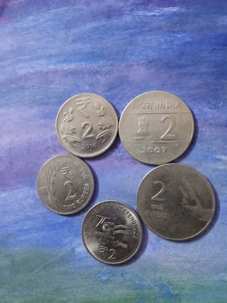 2 Unique Collectable Set Of  ₹2 &amp; ₹1 Coin