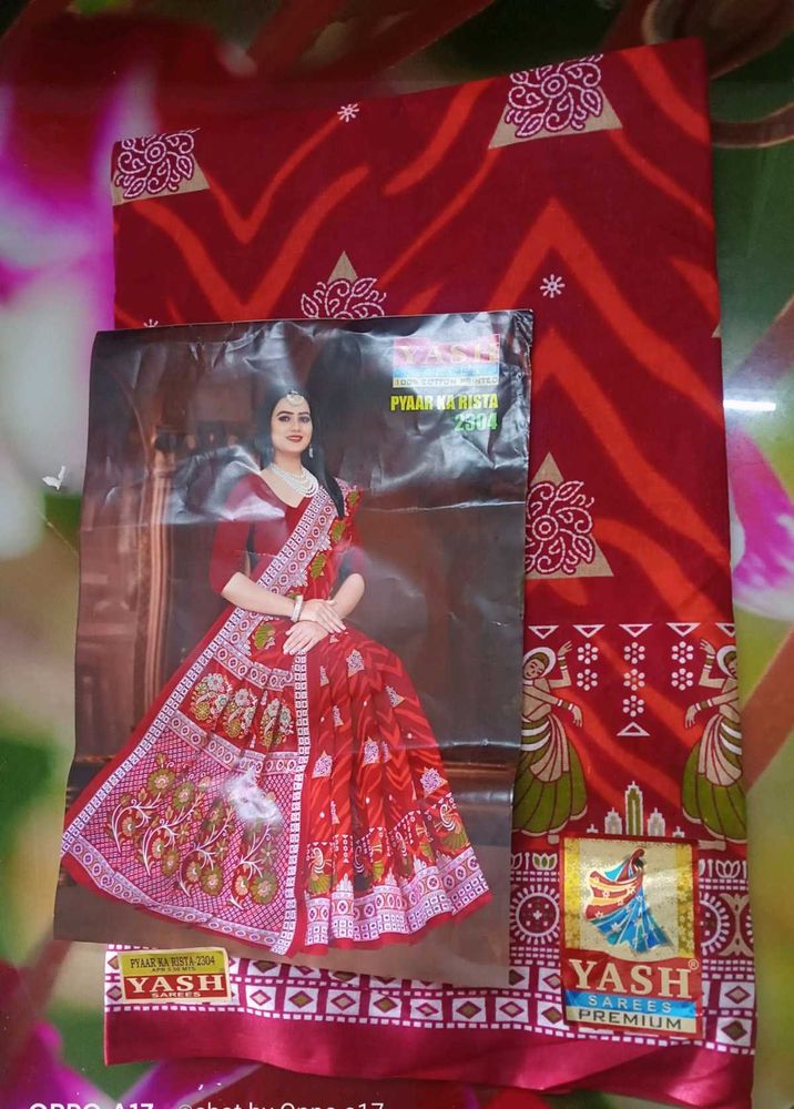 Beautiful yash brand new cotton saree