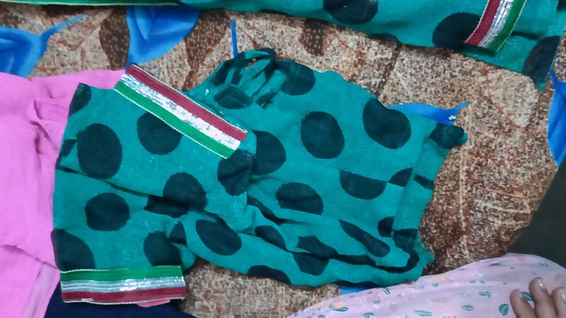 Designer Polka Dot saree with blouse