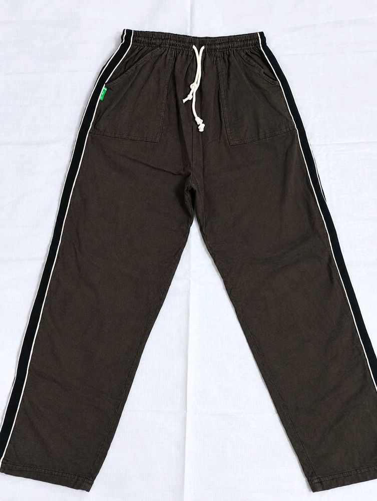 XL Brown Cotton Unisex SweatPant