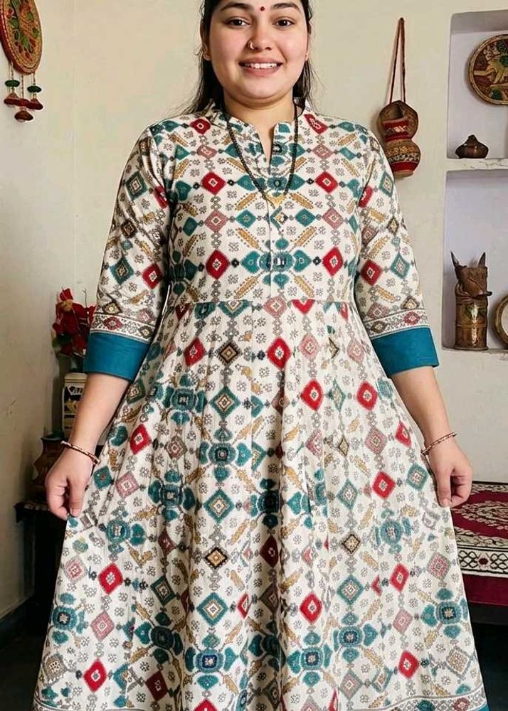 Patterned Ethnic Dress