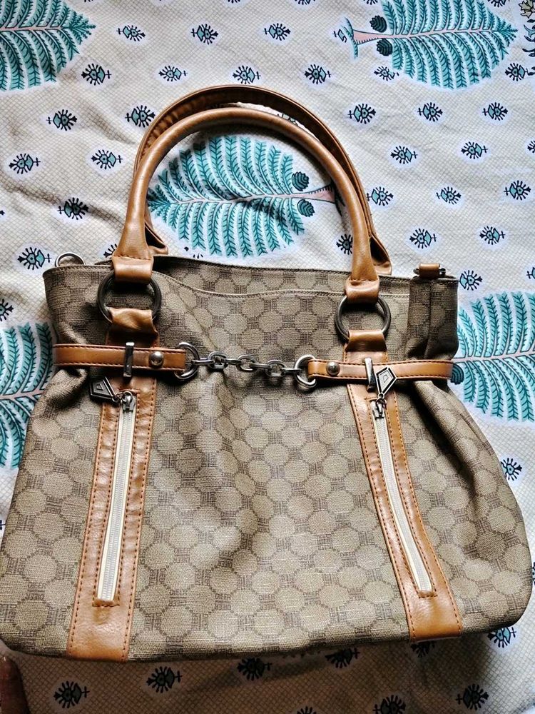 Stylish Brown Monogram Handbag