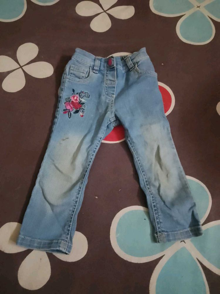 Floral Denim Free one tishart