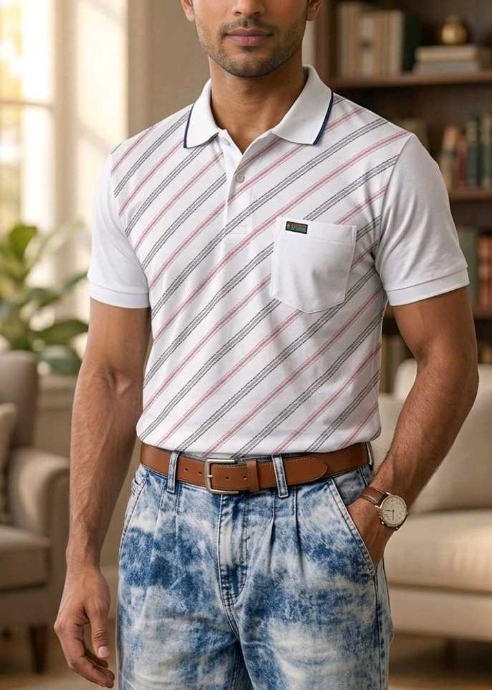 Striped Polo Shirt