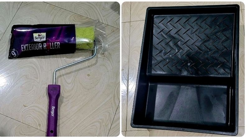 combo Asian painting Tray &amp;rooler