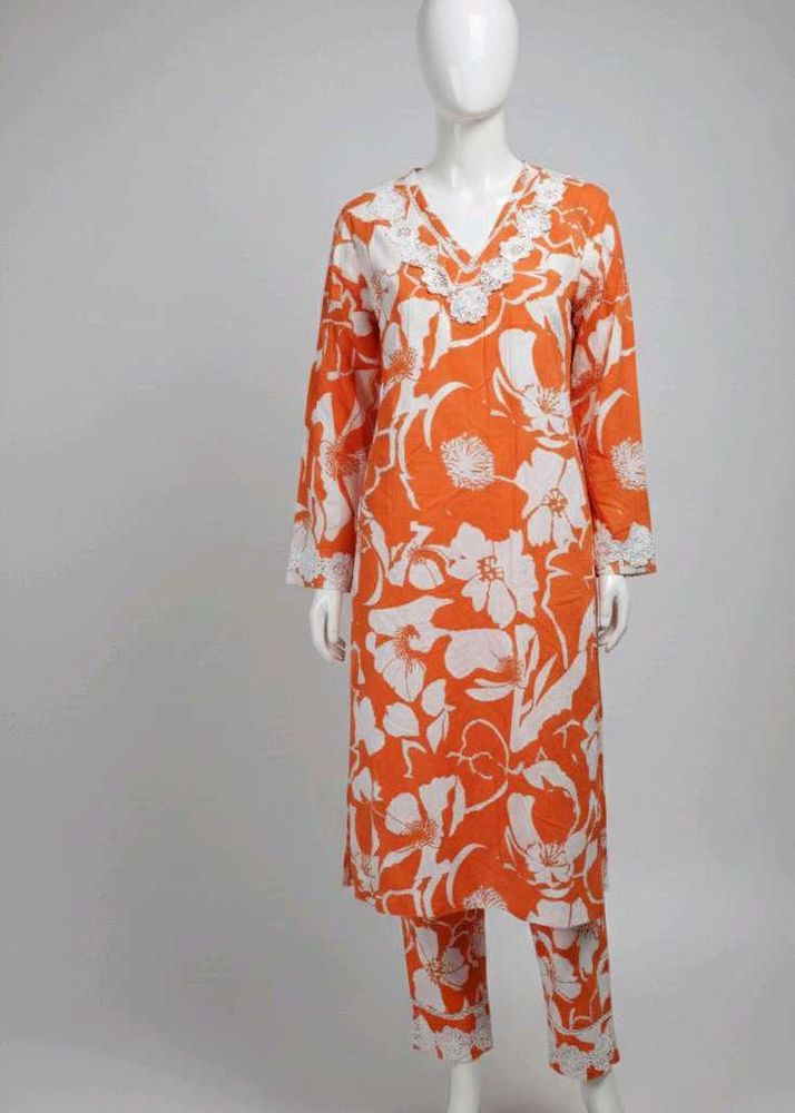 Floral Print Casual kurti set