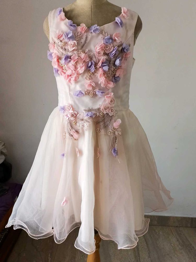 Stunning Floral Embellished Dress. Length 33