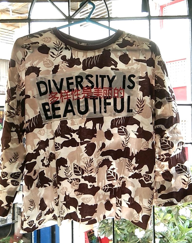 Graphic Print Long Sleeve Shirt