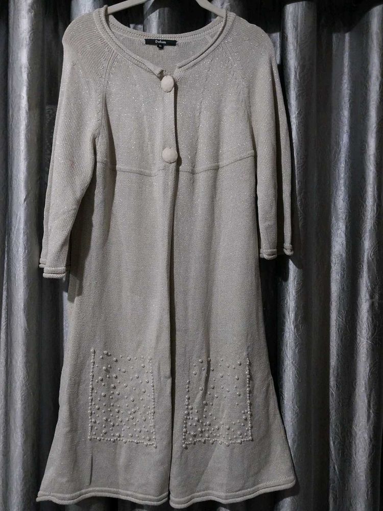 Elegant beaded Knit Cardigan