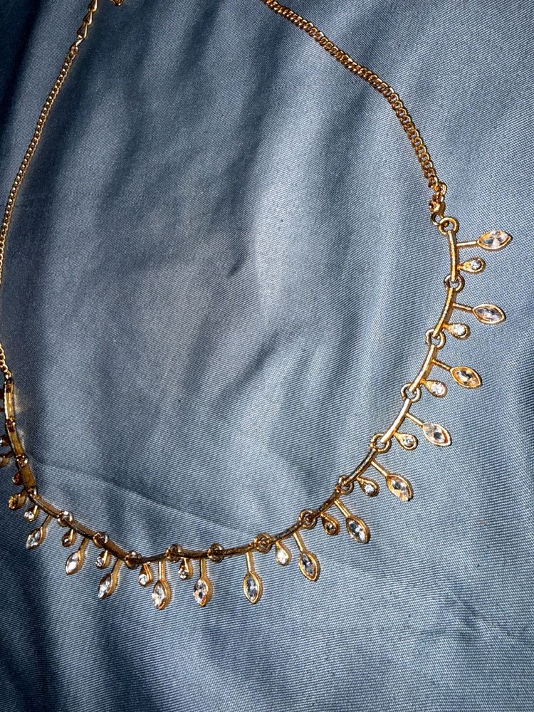 Delicate Gold Chain Necklace with Charms