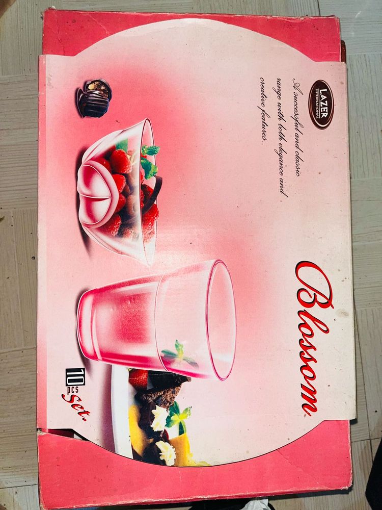 Lazer Blossom Glass Set