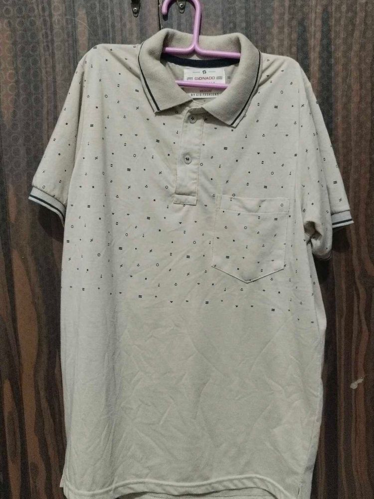 Men's Printed Polo T-Shirt M size
