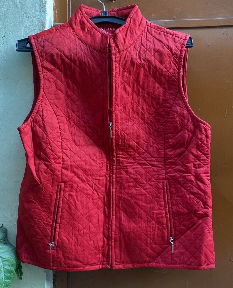 Red Quilted Vest