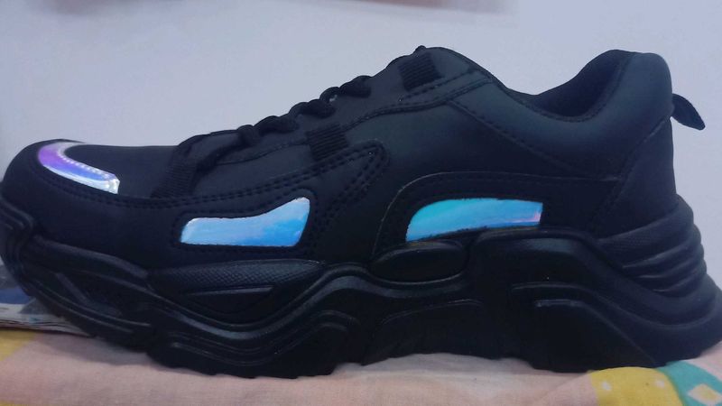 Brand New Black Shoes For Boys And Girls