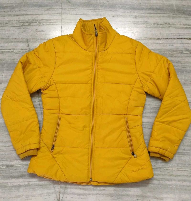 Stylish Yellow Puffer Jacket for womens