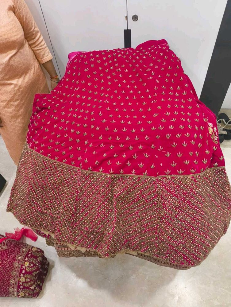 Vibrant Pink Embroidered Lehenga Choli