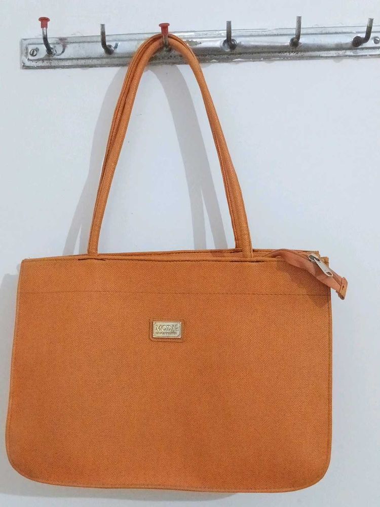 Stylish Orange Tote Handbag