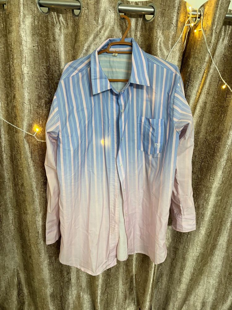 Men's Striped Gradient Shirt