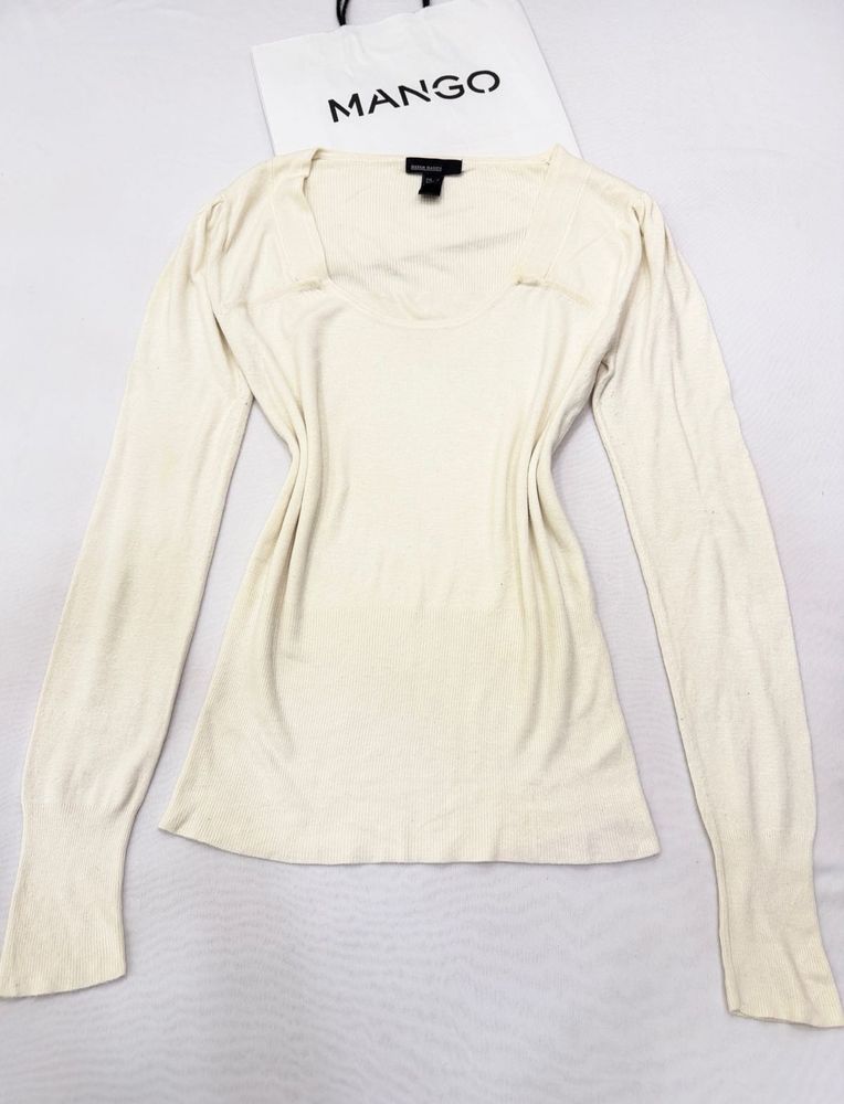Mango Cream Long Sleeve Top