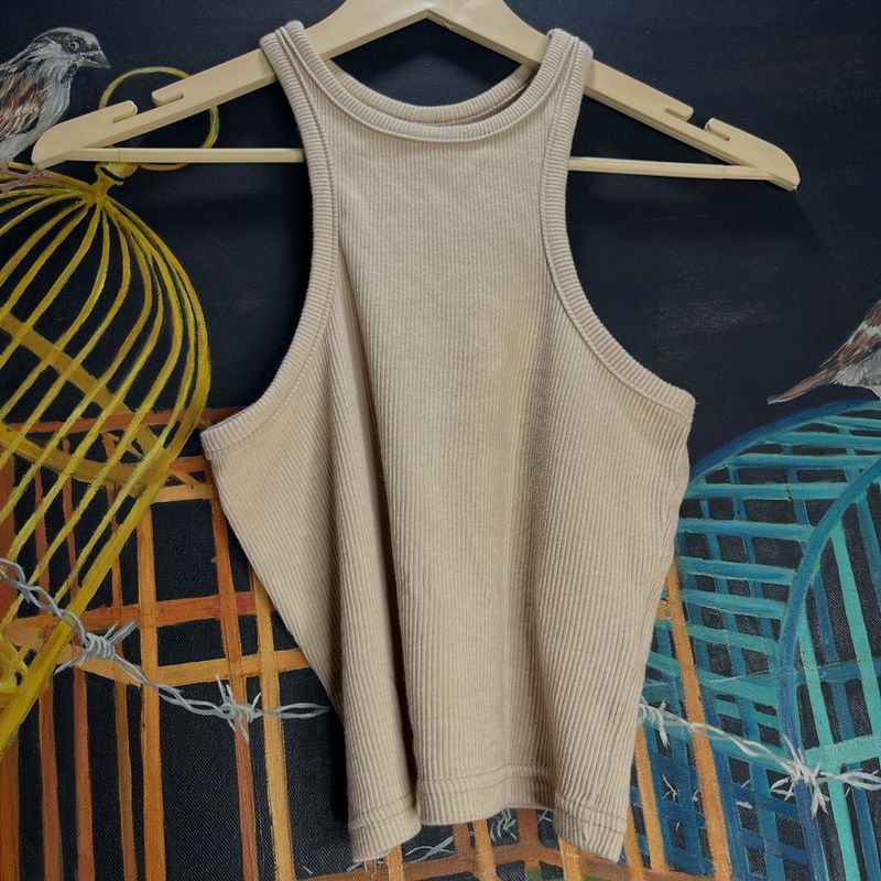 Ribbed Racerback Tank Top